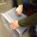Build your own iPad charging cart out of office supplies