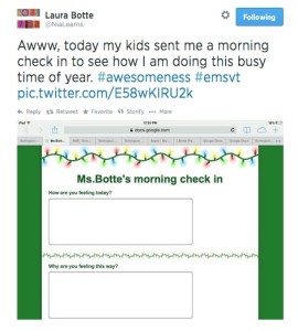 use Google Docs so students talk to you