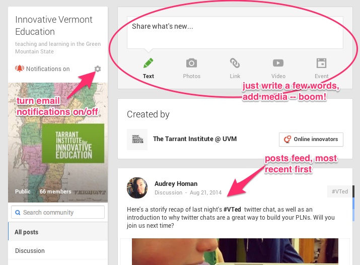 Getting started with Google+ Communities