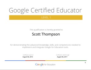 Google certified educator