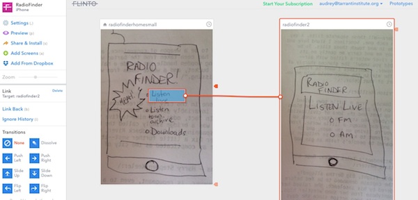 help students prototype mobile apps