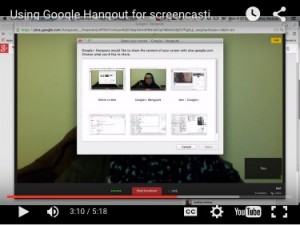 What can educators do with Google Hangout