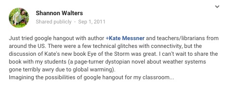 What can educators do with Google Hangout