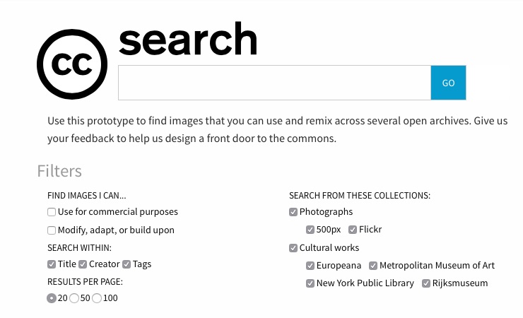 finding copyright-friendly materials