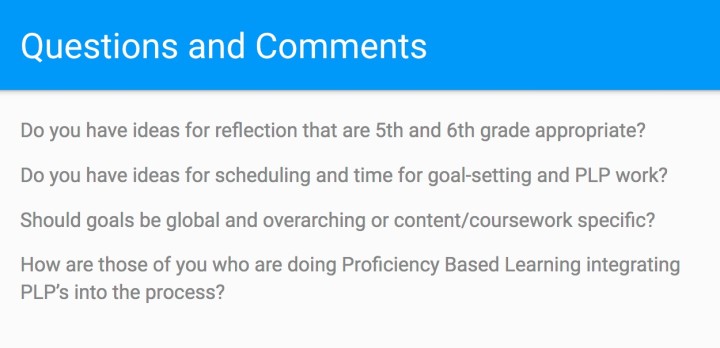 Using digital tools to change student goal-setting and reflection ...