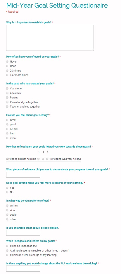 using digital tools to change goal-setting and reflection