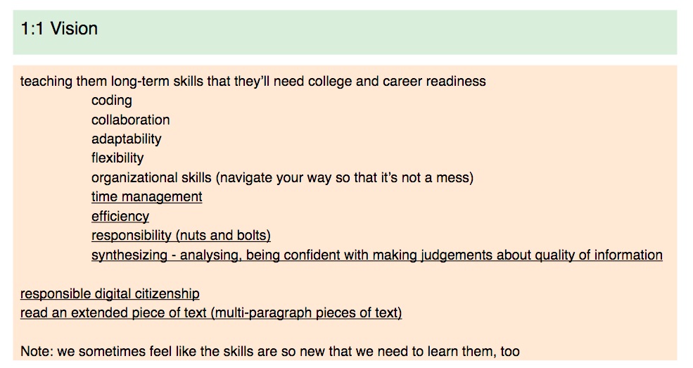 implementing 1:1 norms and digital citizenship