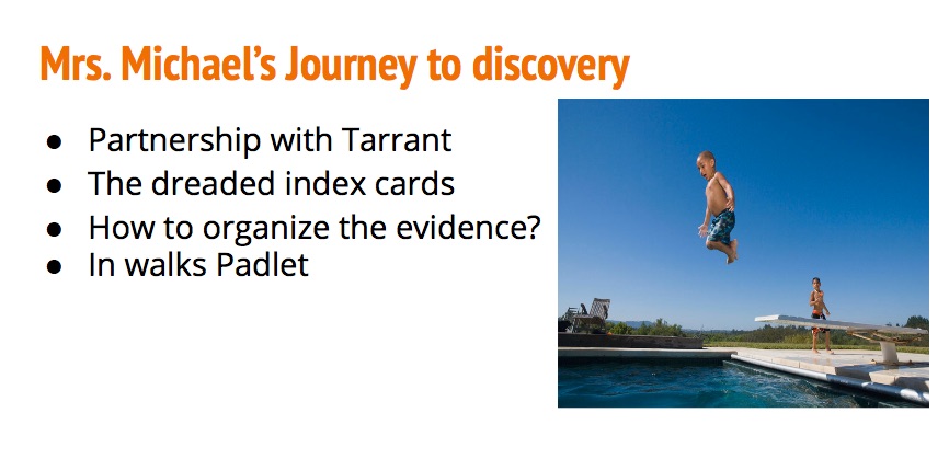 student research with Padlet