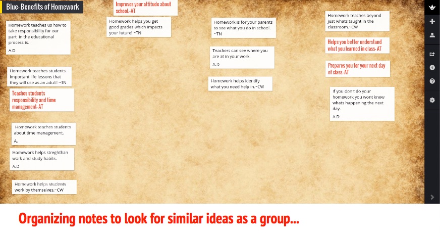 student research with Padlet