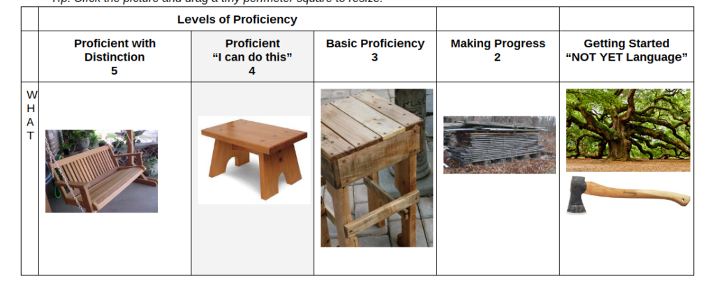 visualization exercises for proficiency-based learning
