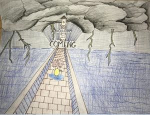 Student art about Brainado.