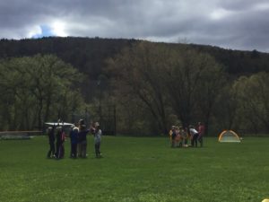 Picture of kids playing soccer.