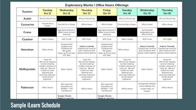 scheduling and student choice