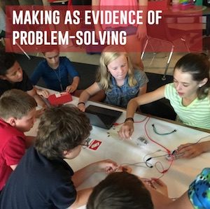 making as evidence of problem-solving