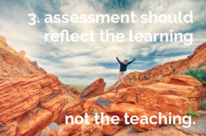 proficiency-based reporting: assessment should reflect the learning, not the teaching