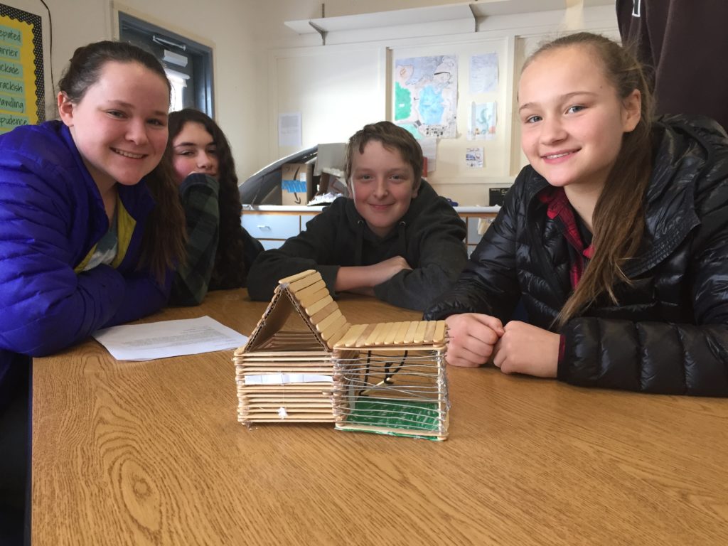 student-made chicken coops