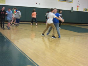 Swing dancing practice in West Rutland