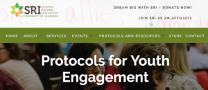 A snapshot from the School Reform Initiative's website with tools for Protocols for Youth Engagement.