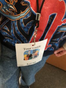 students as tour guides