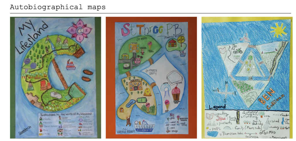 Autobiographical Maps from the Geography of Self Project