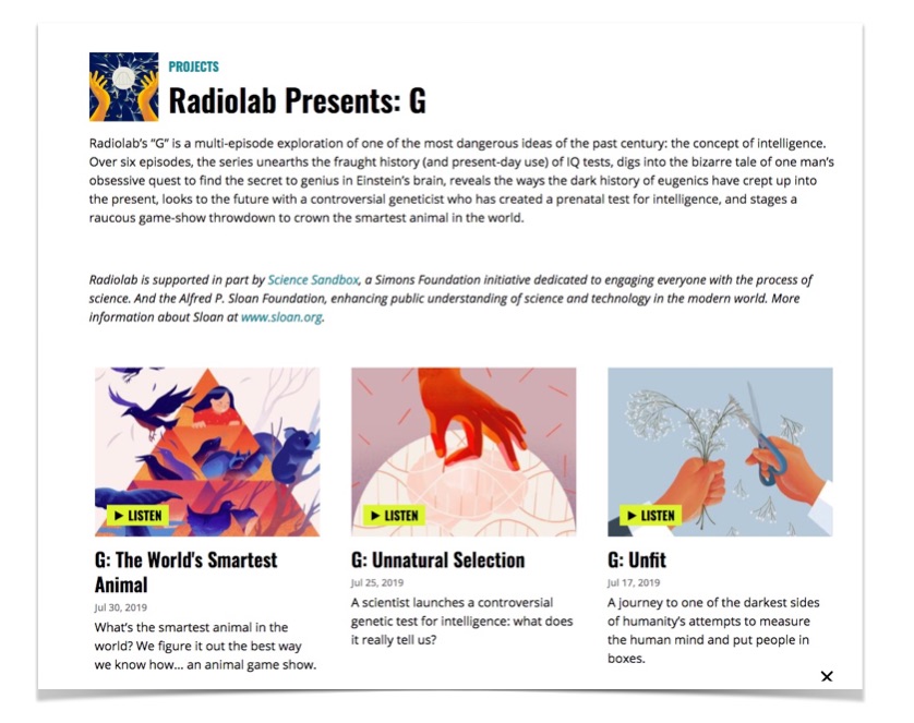 The End of Average Radiolab G screenshot