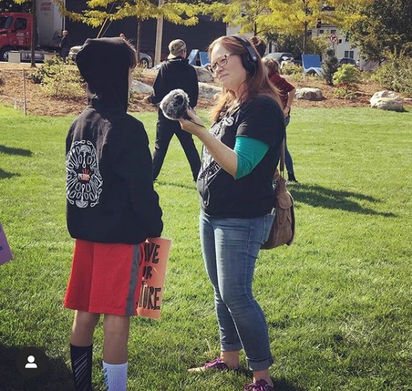 Emily at Youth Climate Strike