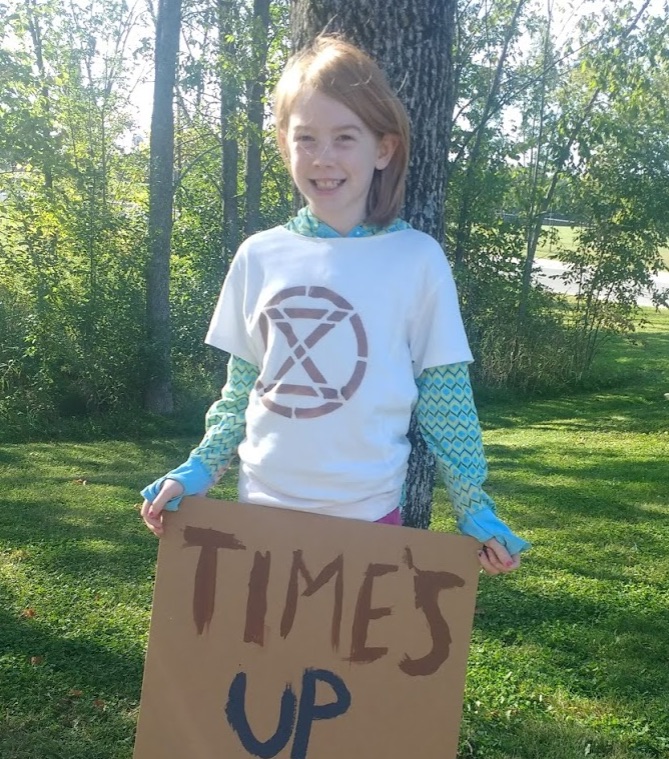 Margaret at Youth Climate Strike