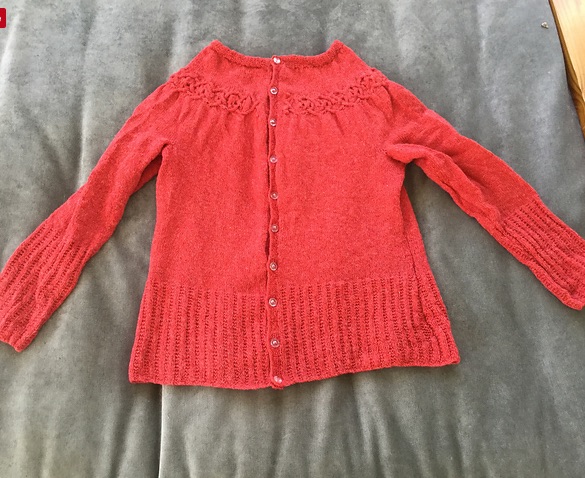 knitting and algebra: the finished Tangled Yoke cardigan