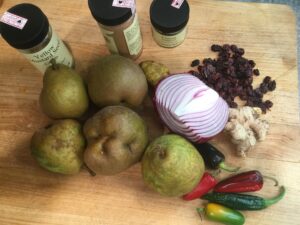 winter flavors pear chutney