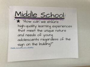 Middle School Goal 1