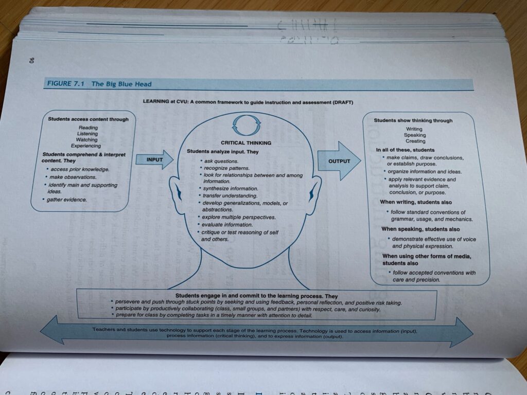 The Big Blue Head, of The Standards-Based Classroom