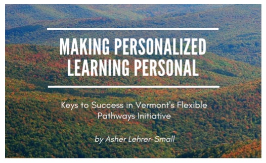 personalized learning coordinator Asher Lehrer-Small paper at Brown University digital repository
