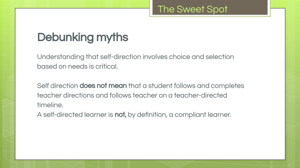 scaffolding self-directed learning