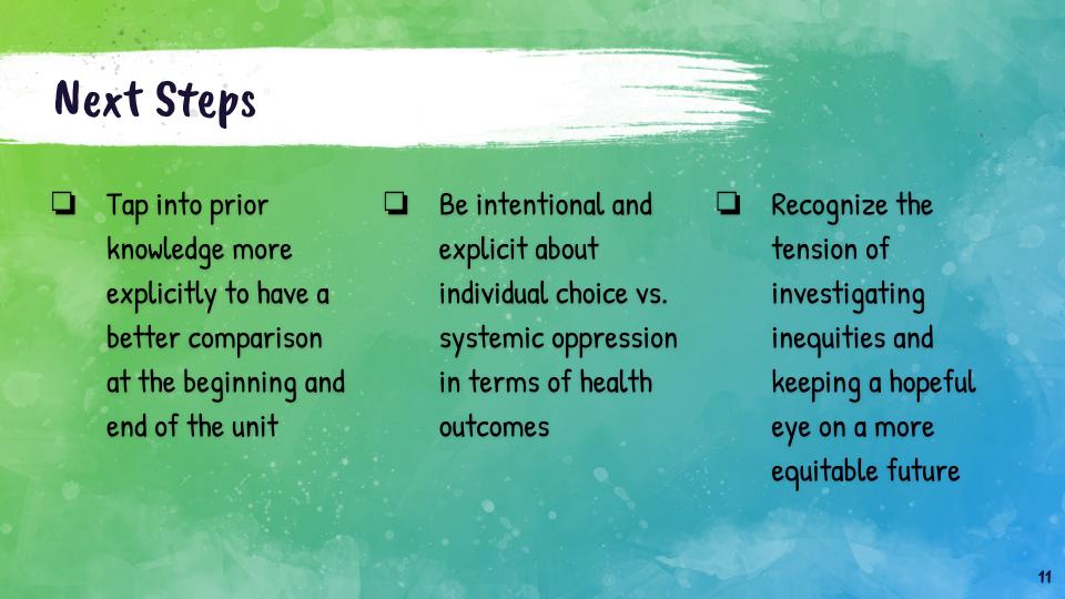 next steps in teaching health equity